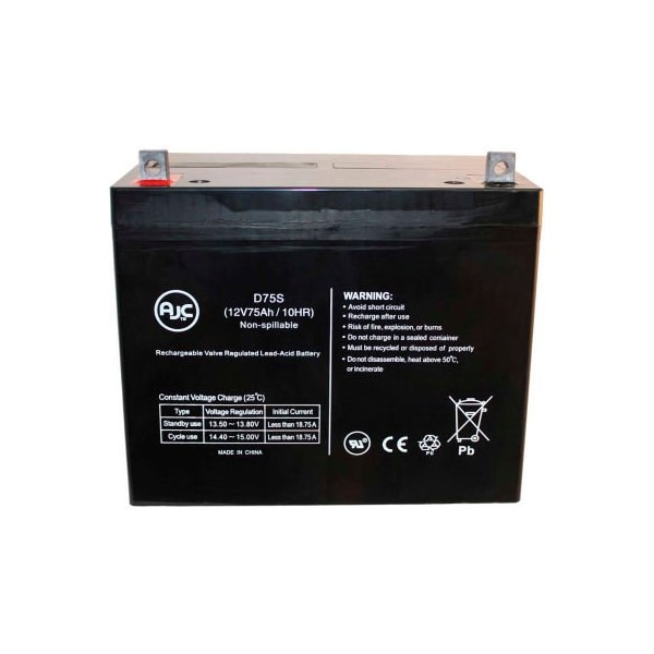 Battery Clerk AJC Power-Sonic PS-12750 PS12750 12V 75Ah Sealed Lead Acid Battery POWER-SONIC-PS-12750 PS12750 - main